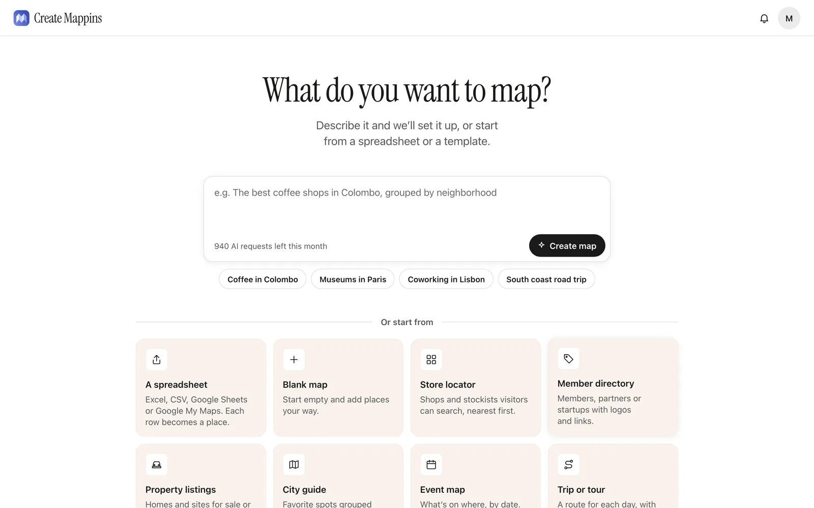 New map: the Member directory template